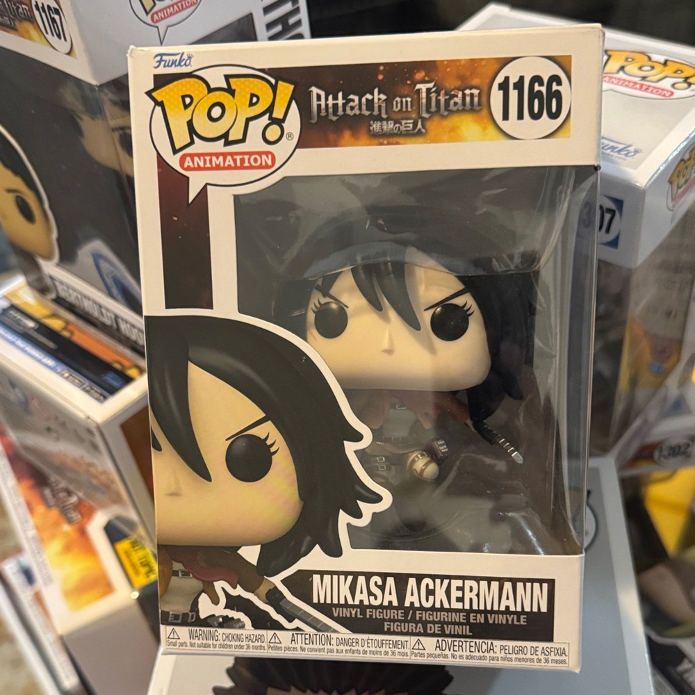 Funko Pop! Animation Mikasa Ackermann with Black and Gray
